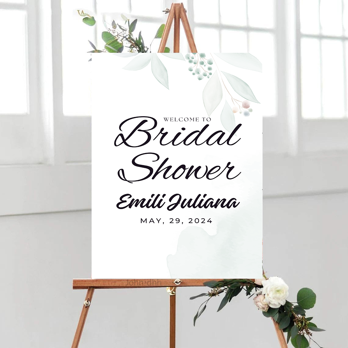 Personalized Bridal Shower Yard Sign, Bridal Shower Welcome Sign Decorations, Bridal Party Sign, Bridal Shower Flower Sign, Bridal Shower Decoration, Custom Bridal Shower Welcome Sign Plastic