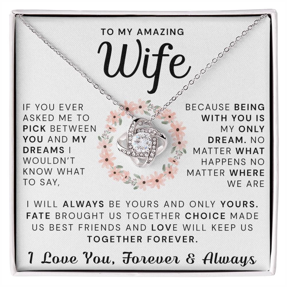 To My Amazing Wife Gift Necklace For Wife Gift for Valentine's Day Gifts For Her