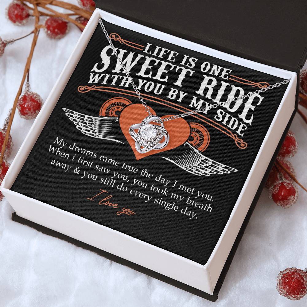 To My Riding Partners For Life Necklace Gift From Husband, Bikers Gift Necklace, Jewlery Motorcycle Gifts Necklace For Women From Men, Gifts For Motorcycle Rider Woman, Girlfriend, Wife, Soulmate