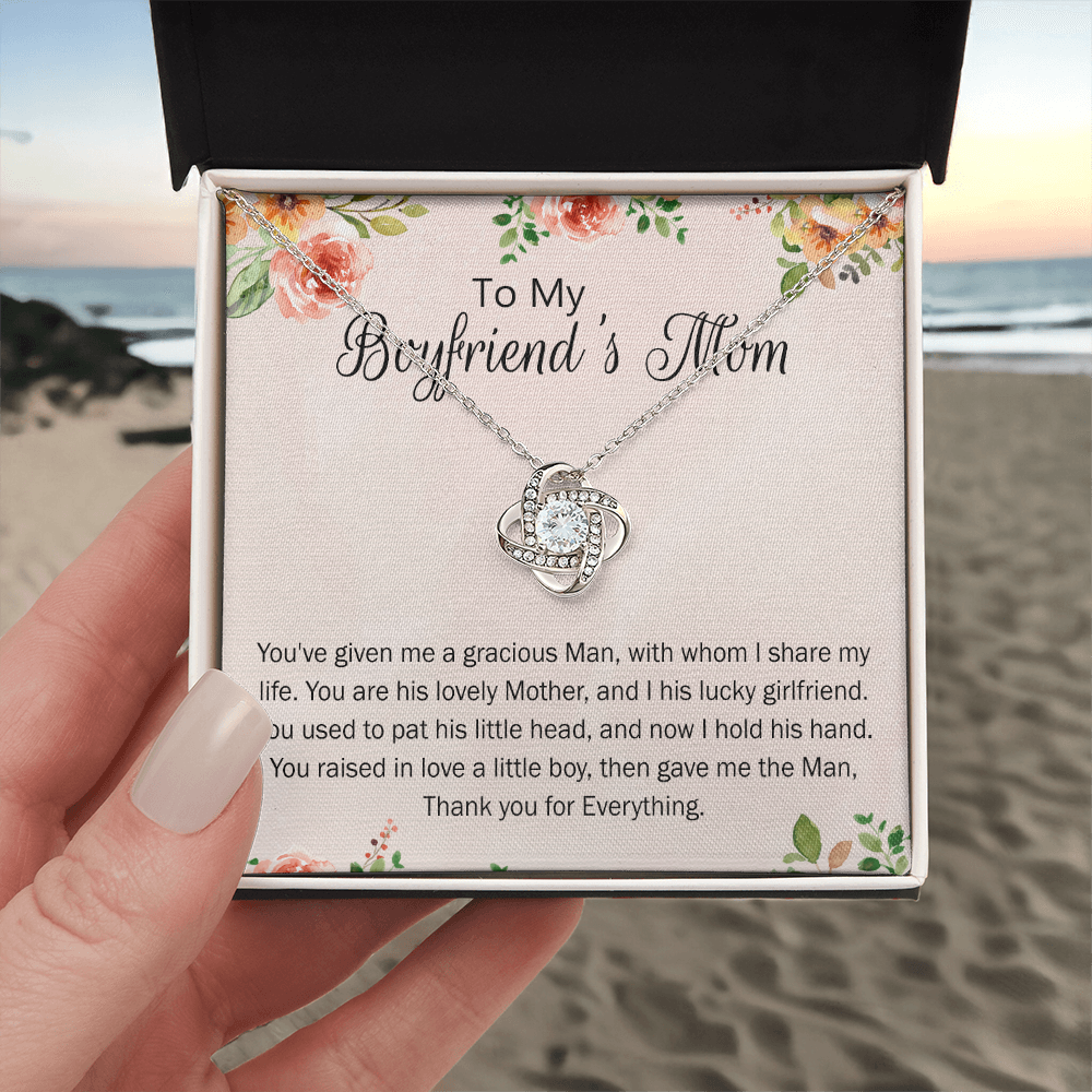 Mothers Day Necklace For Boyfriends Mom From Girlfriend, To My Boyfriend's Mom Necklace, Presents for Mom Necklace for Women, Boyfriend's Mom Christmas Jewelry, Mother's Day Necklace Gift for Bf Mom