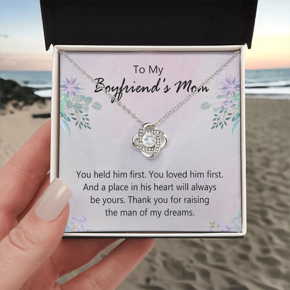 To My Boyfriends Mom Necklace From Girlfriend, Jewelry For Boyfriends Mom, Presents For Mom Necklace for Women, Boyfriends Mom Gifts Necklace On Mother's Day, Birthday, Christmas, Thanksgiving