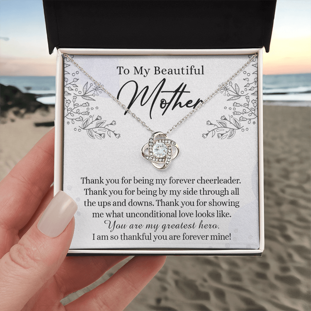 To My Mother Necklace From Daughter, Beautiful Mother Necklace Gift for her, Thank You Mom Gift Necklace, Sentimental Necklace for Mom On Mother's Day, Anniversary, Birthday Gift Jewelry For Mom