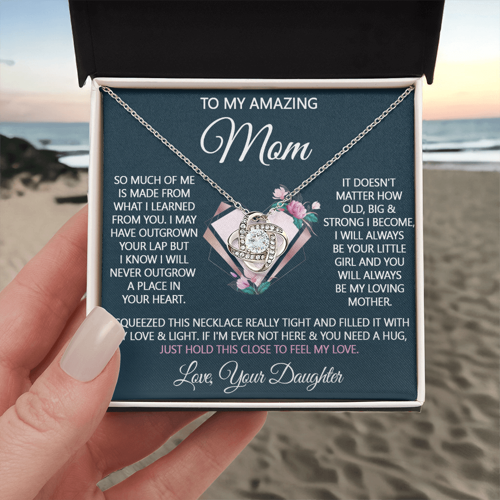 To My Amazing Mom Necklace From Daughter, Amazing Mom Gift Necklace On Birthday Gift, Anniversary, Mother's Day, Jewelry Gift For Women, Bonus Mom, Mother And Daughter Necklaces Gift For Her