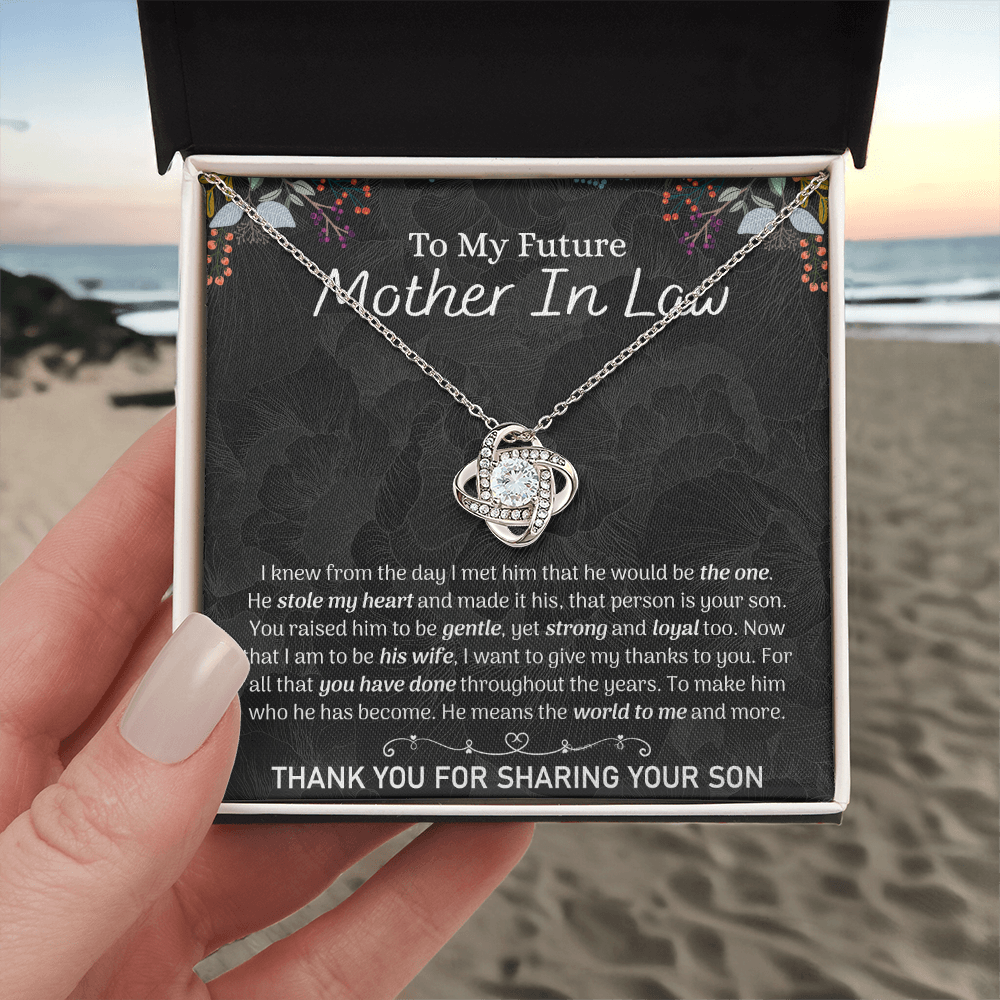 To My Future Mother In Law Necklace, To My Mother In Law Love Knot Necklace From Son, Future Mother In Law Gift Necklace, Future Mother In Law Pendant Gift, Jewelry Gift For Women, Mother In Law