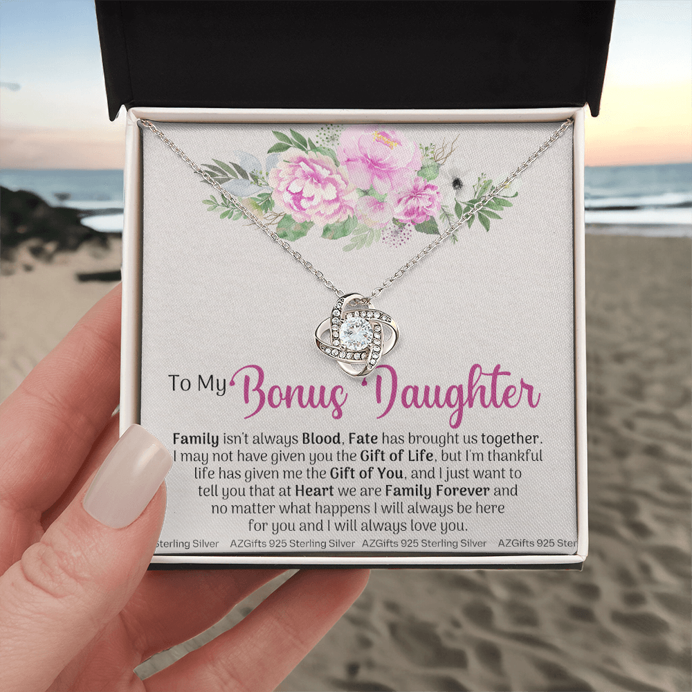 To My Bonus Daughter, Bonus Daughter Necklace, Step Daughter Necklace, Gifts For Stepdaughter, Gifts For Bonus Daughter, Bonus Daughter Gifts, Step Daughter Jewelry Gift For Girls, Little Girl