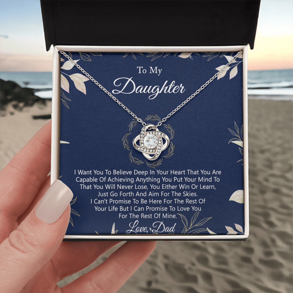 Gift Necklace For Daughter from Dad - Father And Daughter Necklace, for Daughter Gift from Dad To My Daughter Necklace Daughters Birthday Christmas Jewelry Gift for Girls Women, Daughter