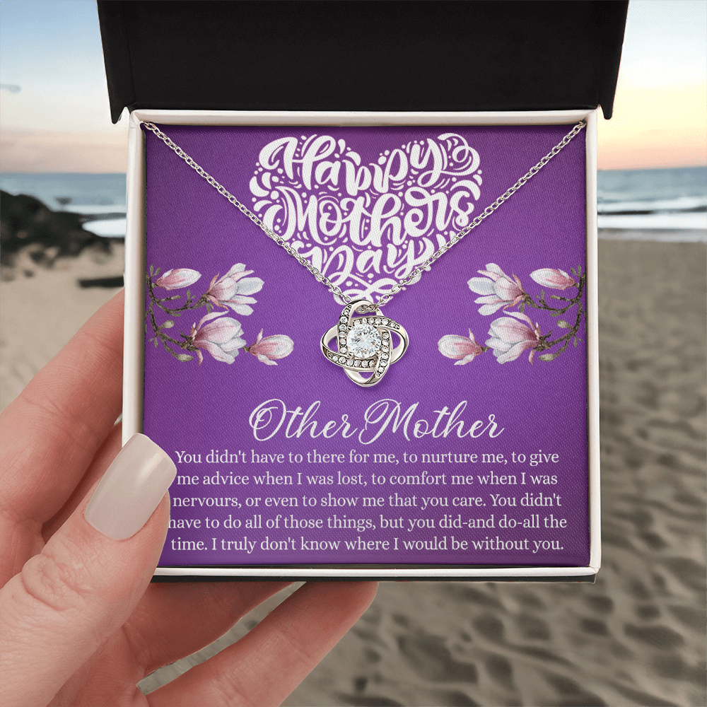 Happy Mother Day Necklace, Other Mother Love Knot Necklace Gift From Daughter, Mother And Daughter Gift Necklace Personalized Gift Necklace For Mother Pendant, Love Knot Necklace Gift For Women