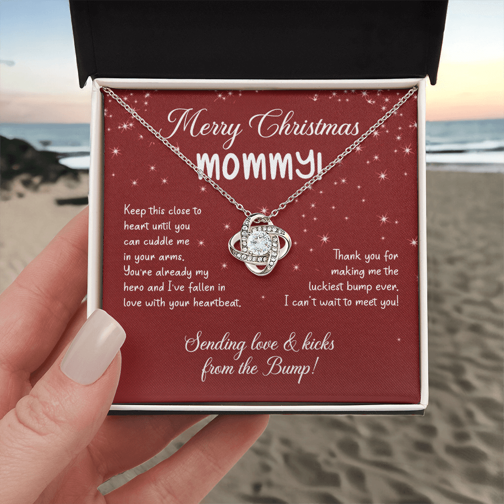 To My Mom Christmas Necklace Christmas Gift For Mom To Be First Time Mommy Gift