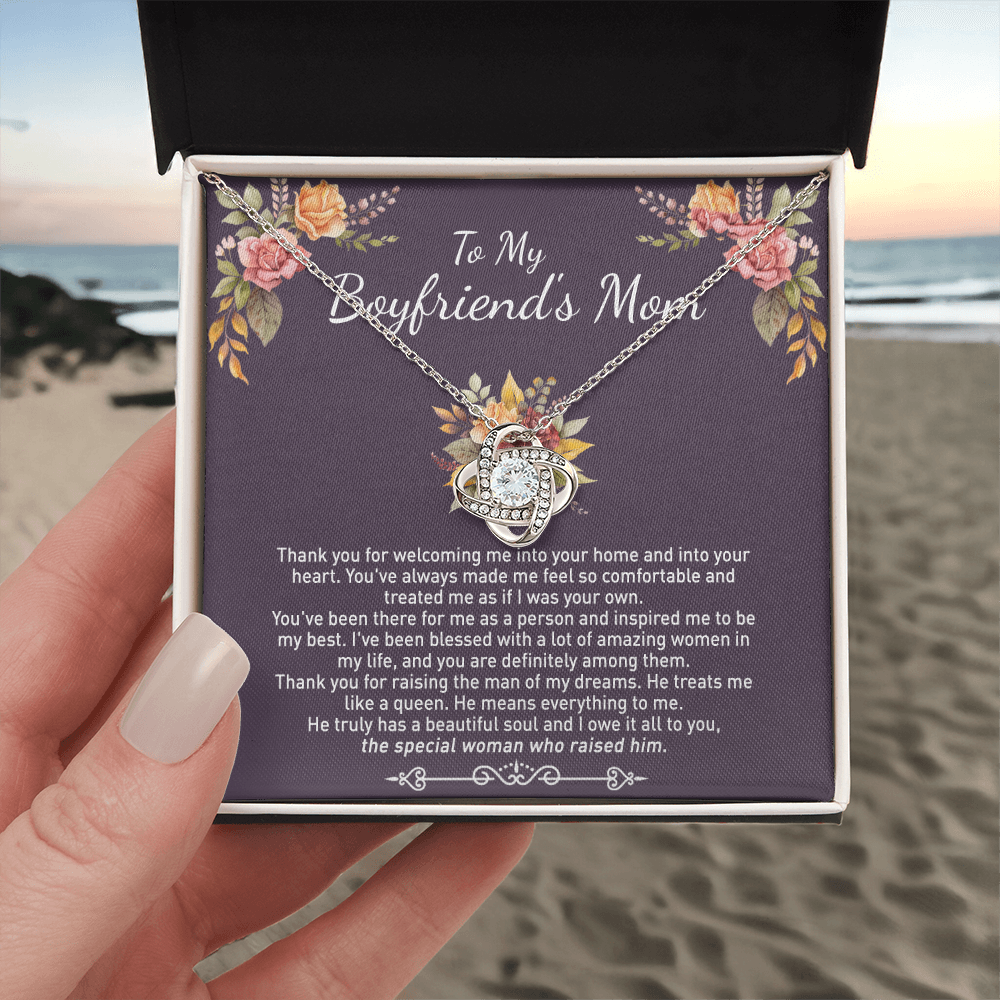 To My Boyfriend's Mom Necklace From Girlfriends Mom, Mother's Day Necklace, Necklace Gift For Boyfriend's Mom, Boyfriends Mom Gift Necklace, Presents for Mom Necklace for Women On Anniversary
