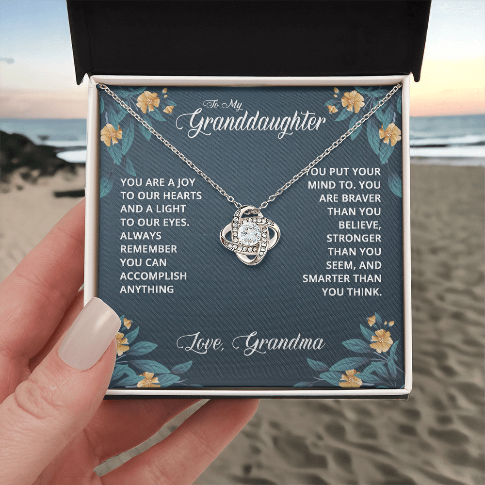 Granddaughter Gifts From Grandma - Granddaughter Necklace, Jewelry Keepsake Gifts For Granddaughter, Love Gift For Adults Or Girls On Birthday, Graduation, Wedding, Valentines, Mothers Day, Christma