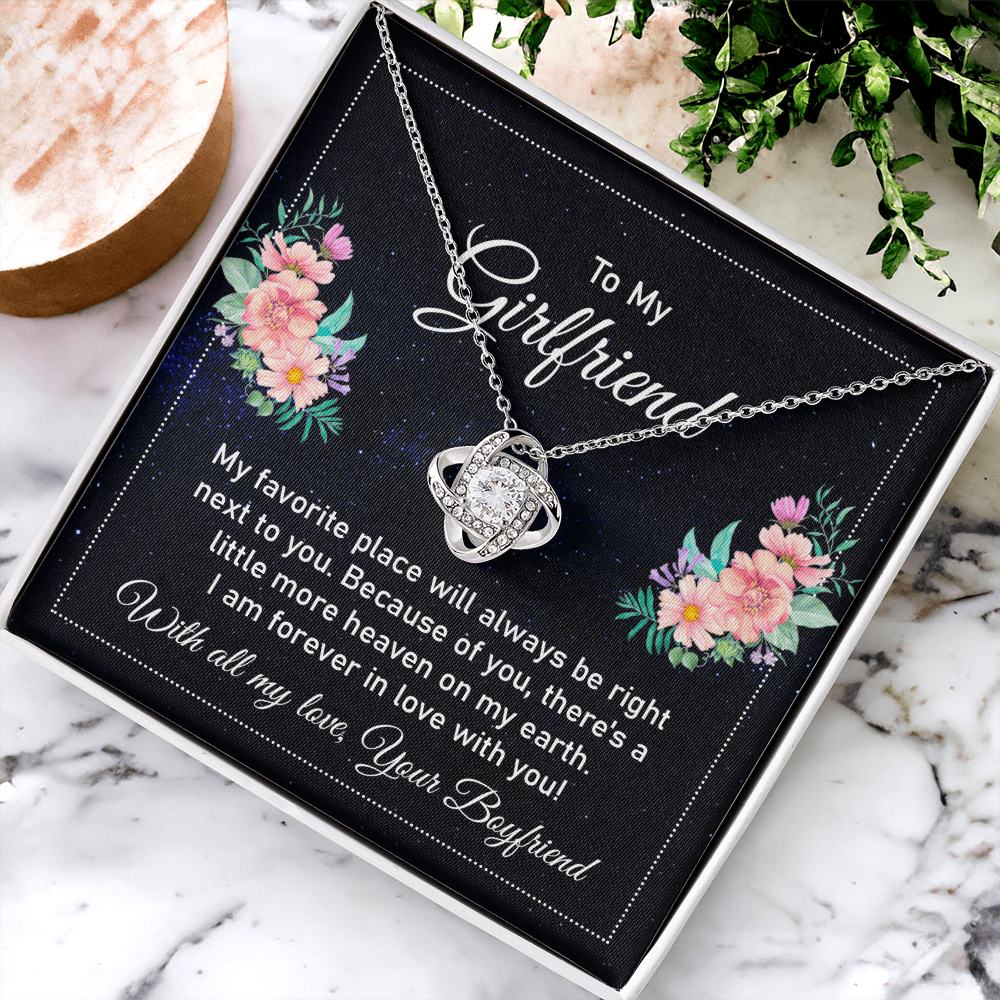 Boyfriend And Girlfriend Gift Jewelry, To My Girlfriend Necklace From Boyfriend