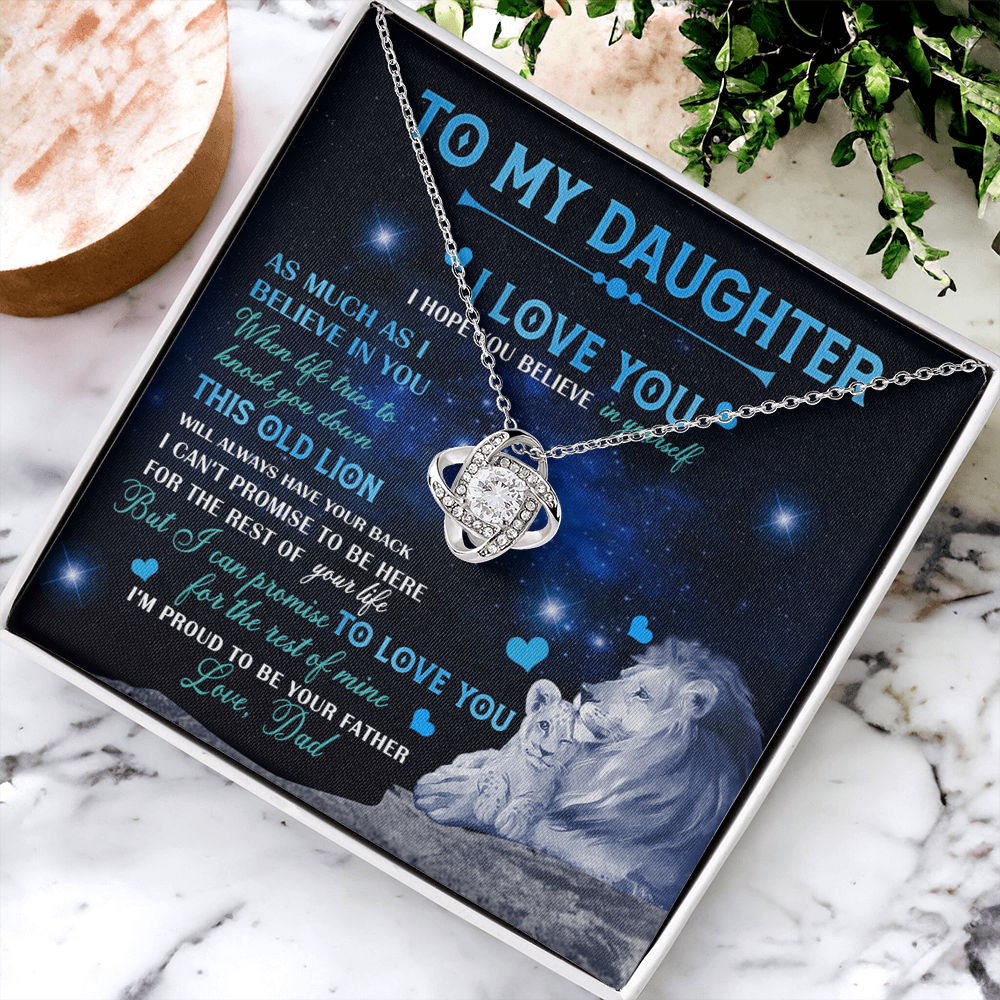 Father To Daughter Gifts Necklace From Dad, Father Daughter Necklace, To My Daughter Necklace From Daddy On Graduation Gift, Birthday Gift, Valentines, Christmas For Badass Daughter, Little Girl