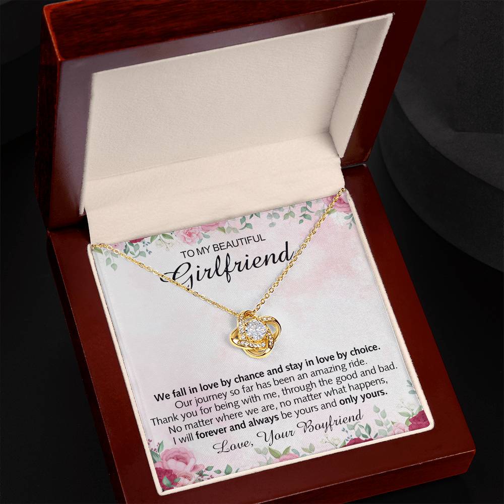 To My Girlfriend Necklace, Boyfriend Girlfriend Valentine Necklace Gifts for Her