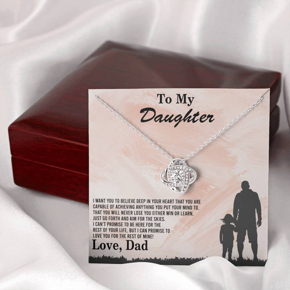 To My Daughter Gift Necklace Love Dad, To My Badass Daughter, Daughter Jewelry From Dad, Father Daughter Gifts From Dad, Necklace For Daughter, To Daughter From Dad, Father Gifts From Daughter
