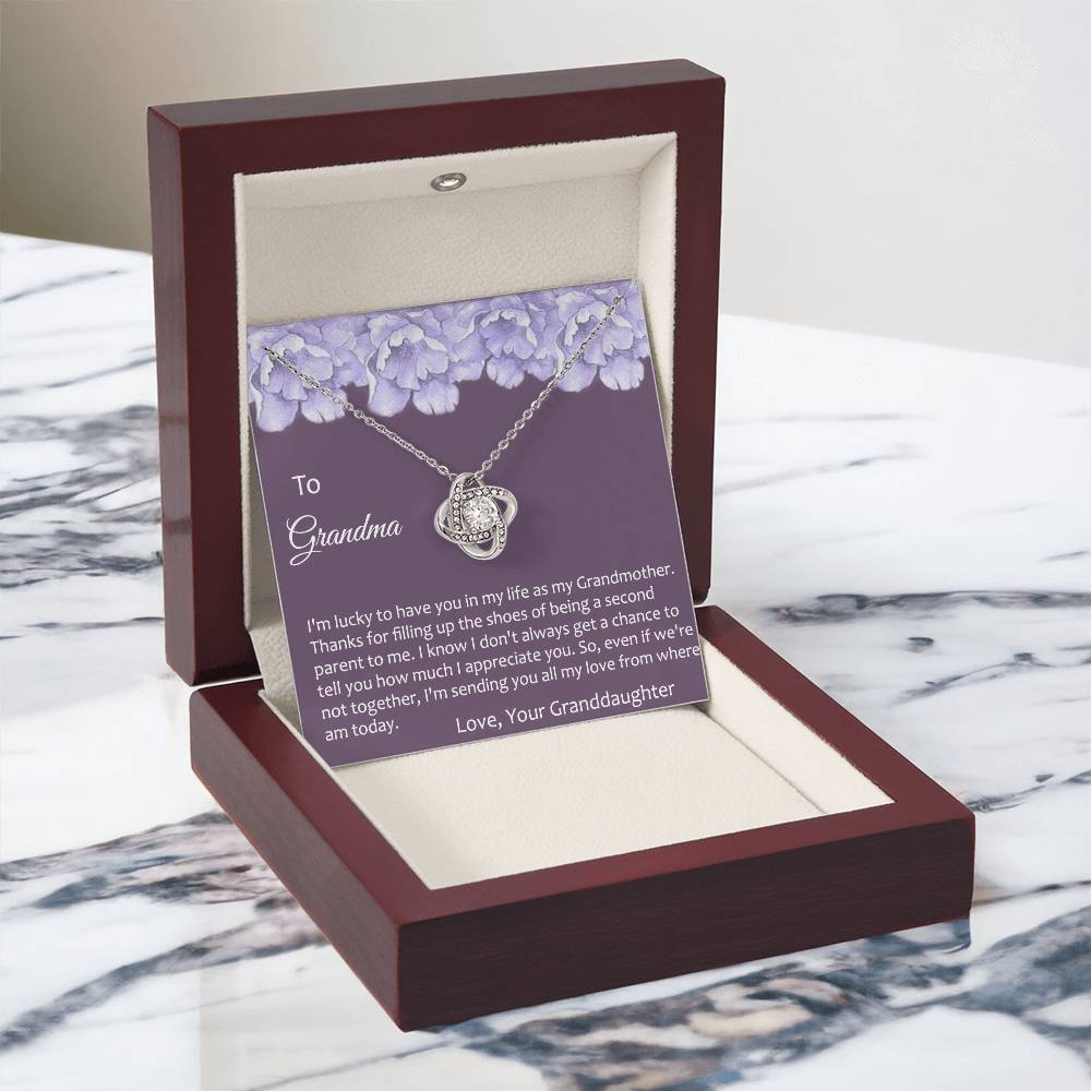 Grandma Gift Necklace To Granddaughter - Grandma Gifts from Granddaughter, Granddaughter Gifts From Grandma - Jewelry Gifts for Grandmother, Nana, Mimi, Gigi, Grammy on Birthday, Christmas