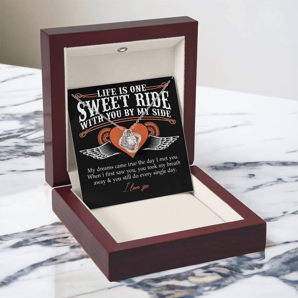 To My Riding Partners For Life Necklace Gift From Husband, Bikers Gift Necklace, Jewlery Motorcycle Gifts Necklace For Women From Men, Gifts For Motorcycle Rider Woman, Girlfriend, Wife, Soulmate