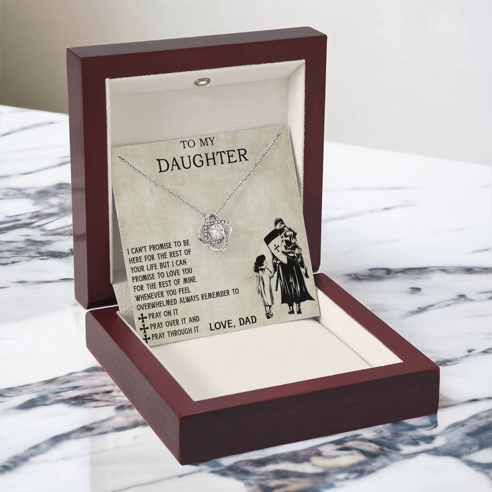 To My Daughter Necklace From Viking Dad, To My Beautiful Daughter Whenever You Feel Overwhelmed Jewelry Gift On Birthday, Christmas, Xmas with Message Card and Gift Box Jewelry For Girls