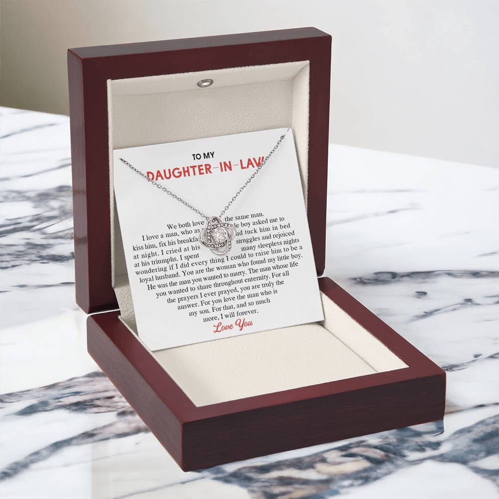 To My Daughter-In-Law Gift Necklace From Mom On Wedding Gift, Jewelry From Mother-In-Law Gift For Bride, Necklace Gift for , Birthday, Anniversary Graduation Gift Jewelry Gifts For Daughter In Law
