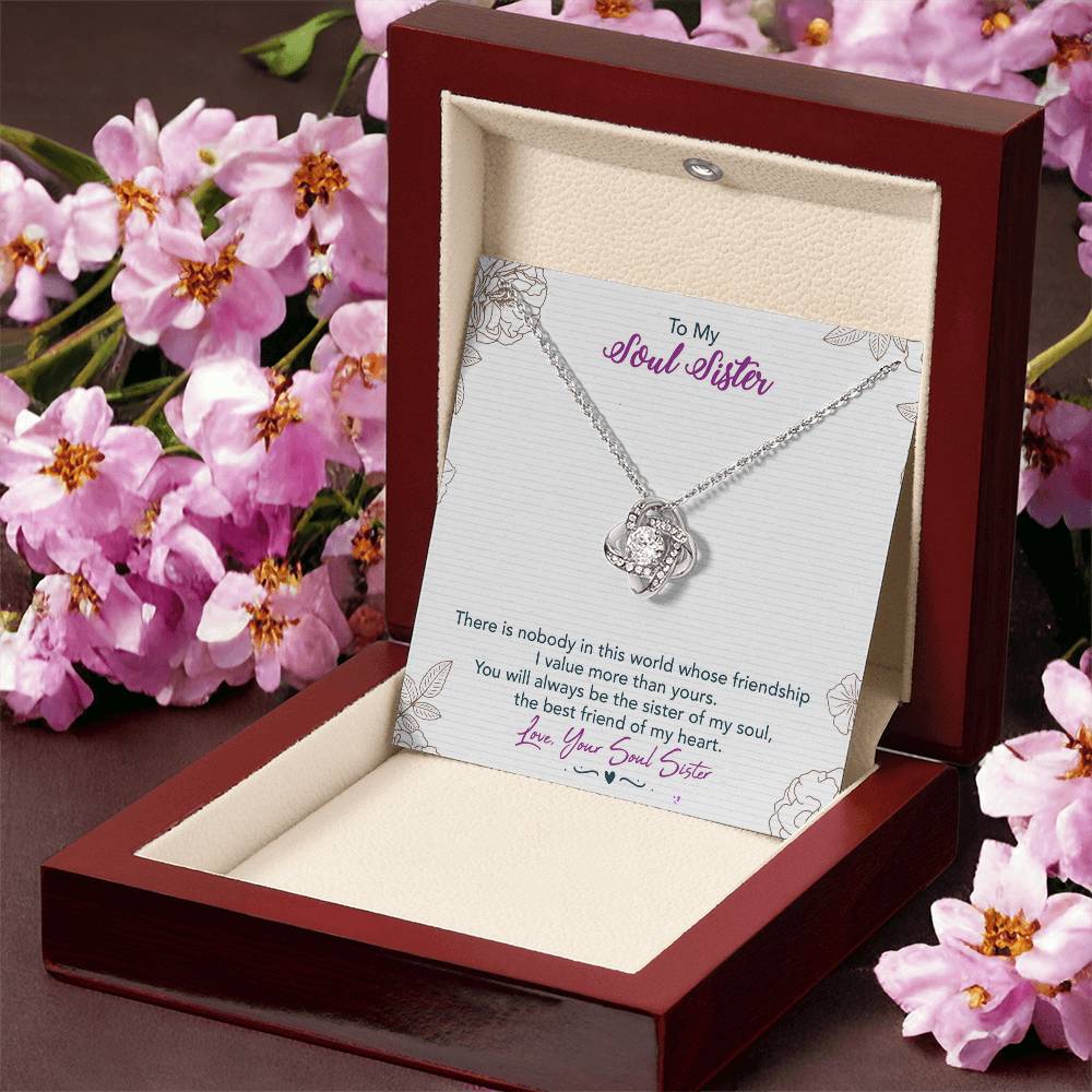 Soul Sister Gift Necklace, Unbiological Sister Gift Necklace, Sister In Law Gift Pendant, future sister in law gift Necklace On Birthday, Anniversary Valentine Day, Christmas Wedding Gift Necklace