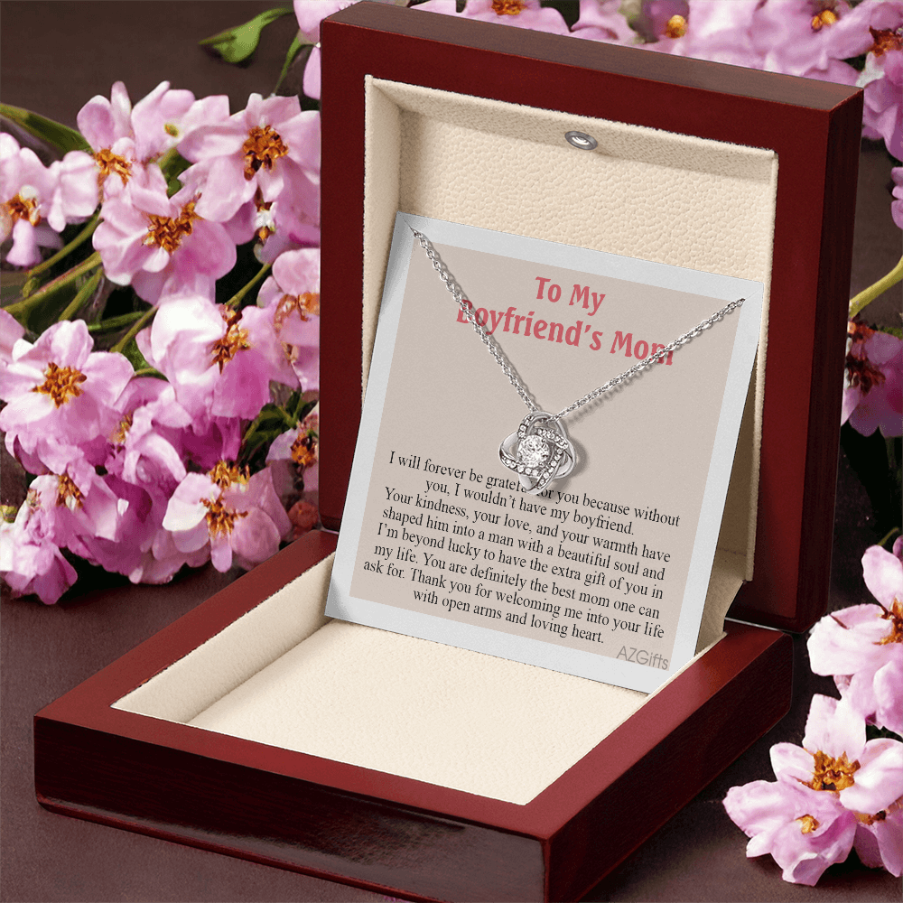 To My Boyfriend's Mom Necklace From Girlfriend, Gift Necklace for My Boyfriend's Mom On Mothers Day, Christmas, Anniversary, Mother's Day Necklace Gift For Boyfriend's Mom, Jewelry For Her