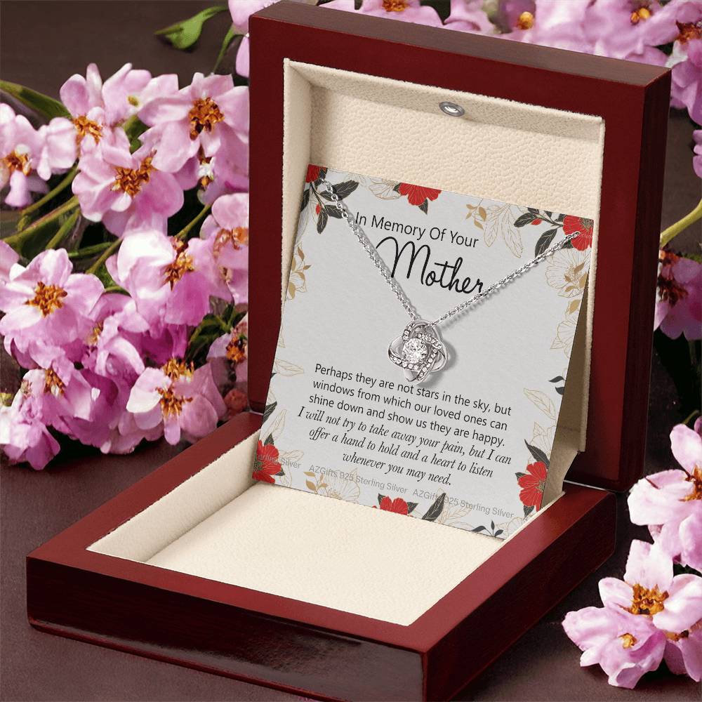 In Memory Of Your Mother Gift Necklace, Sympathy Loss Of Mother Necklace, Bereavement Gift Box For Mother Loss Of Mother Gift Necklace To My Mother Necklace From Daughter Son Jewelry Gift For Women