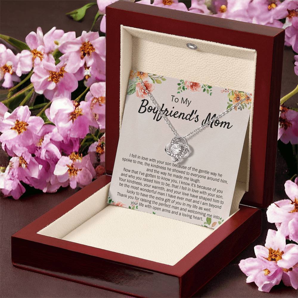 To My Boyfriend's Mom Necklace From Girlfriend Mom, Mothers Day Necklace For Boyfriends Mom From Girlfriend, Presents for Mom Necklace for Women, Necklace For Christmas, Birthday Gift Anniversary