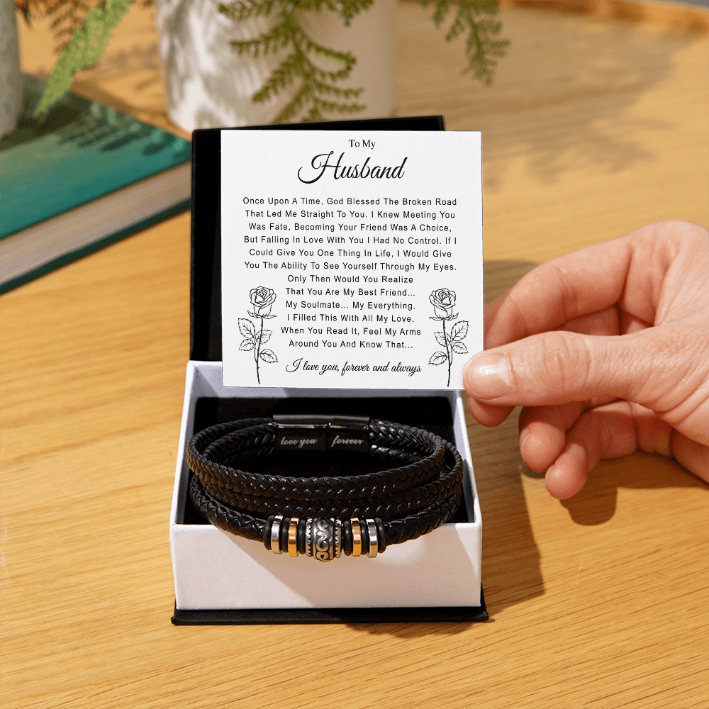 To My Husband Bracelet From Wife Jewelry Love You Forever Bracelet On Christmas