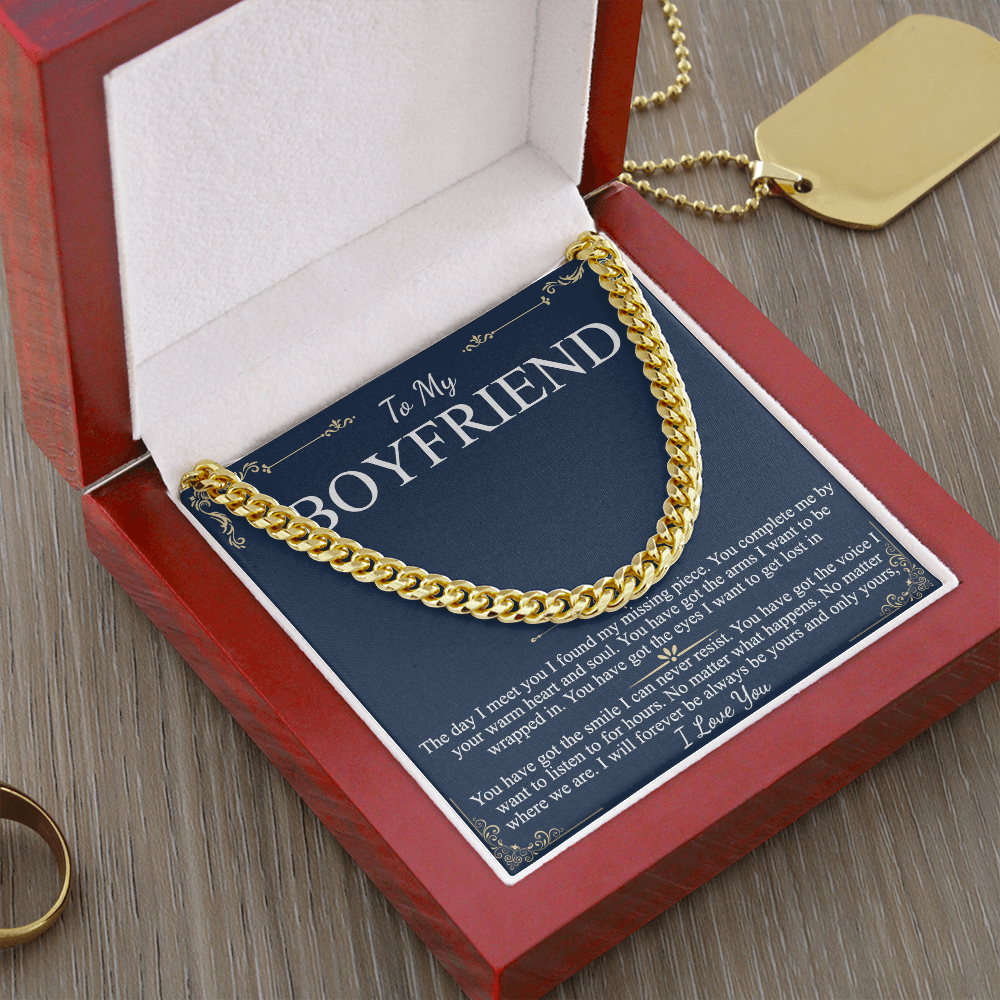Boyfriend Gift Chain Necklace Promise Necklace for Boyfriend Boyfriend Christmas