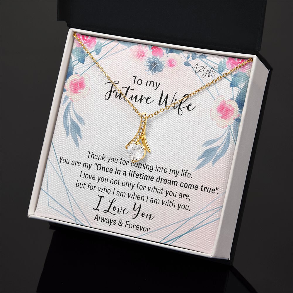 To My Girlfriend Necklace from Boyfriend To My Future Wife Necklace Jewelry For Girlfriend Gift For Girlfriend Gift for Her Romantic Birthday Valentines Day Gift For Girlfriend Gifts Necklaces for Alluring Beauty Necklace