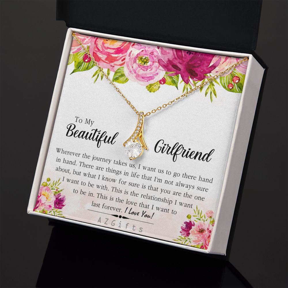 To My Girlfriend Necklace from Boyfriend To My Future Wife Necklace Jewelry For Girlfriend Gift For Girlfriend Gift for Her Romantic Birthday Valentines Day Gift For Girlfriend Gifts Necklaces 5 Alluring Beauty Necklace