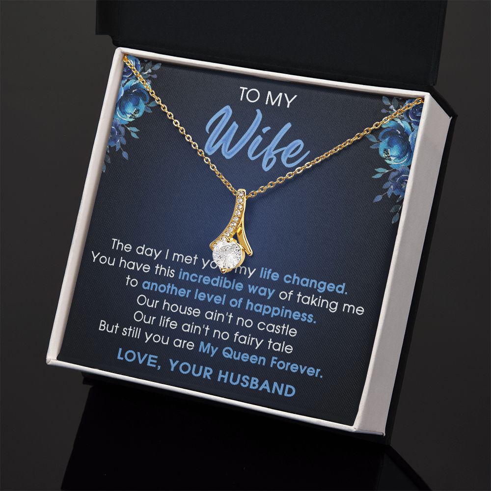 To My Wife Gift Jewelry Gift For Wife Birthday Gift For Wife Necklace For Wife Alluring Beauty Necklace