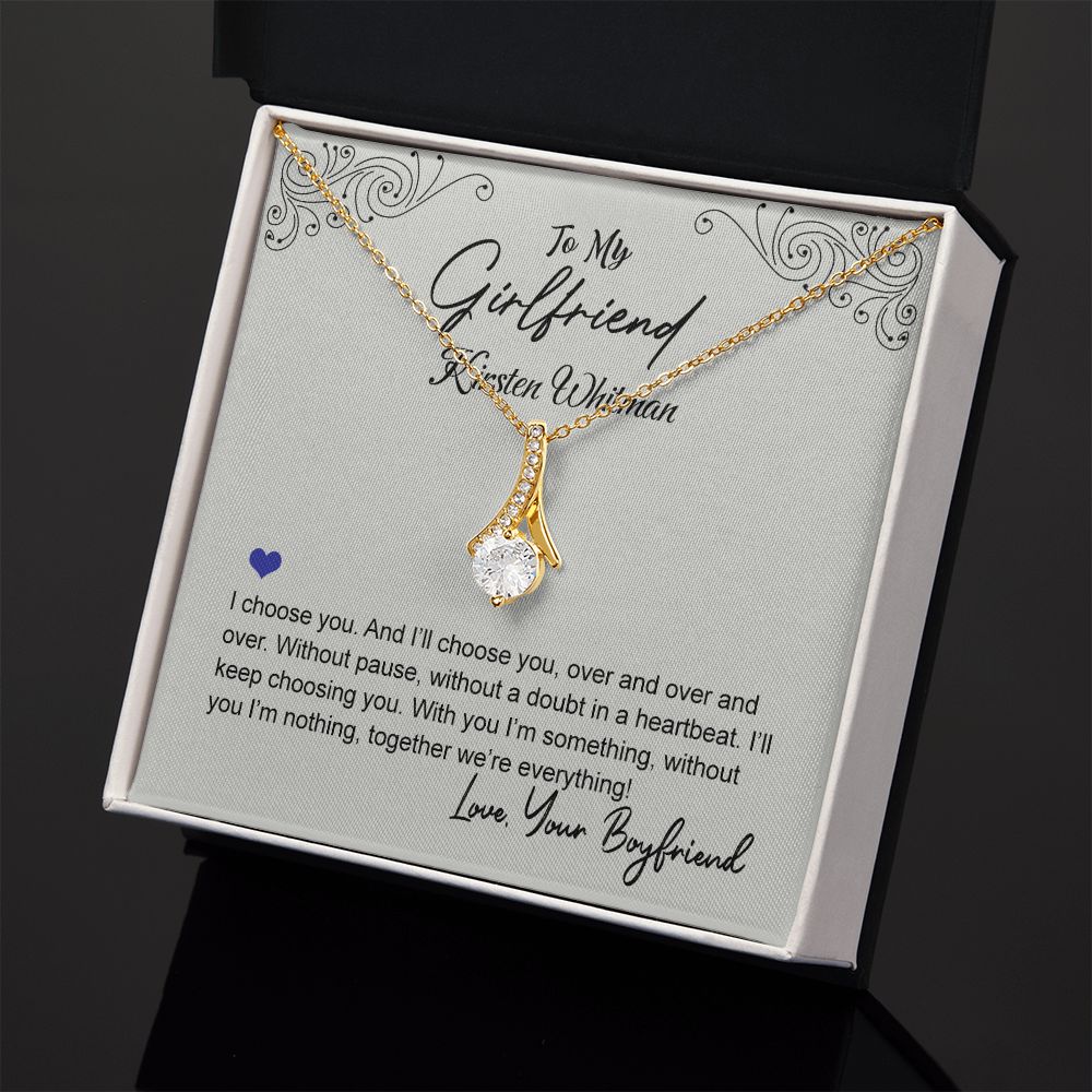 To My Girlfriend Necklace from Boyfriend To My Future Wife Necklace Jewelry For Girlfriend Gift For Girlfriend Gift for Her Romantic Birthday Valentines Day Gift For Girlfriend Gifts Necklaces 7 Alluring Beauty Necklace
