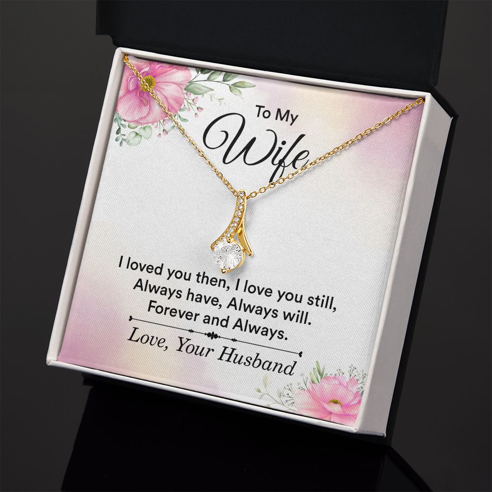 Birthday Gifts For Wife, Necklace Gifts For Wife From Husband, To My Wife Jewelry For Women , To My Wife Necklace from Husband Wedding Anniversary Present For Wife, Beautiful Wife Jewelry Christmas27 Alluring Beauty Necklace