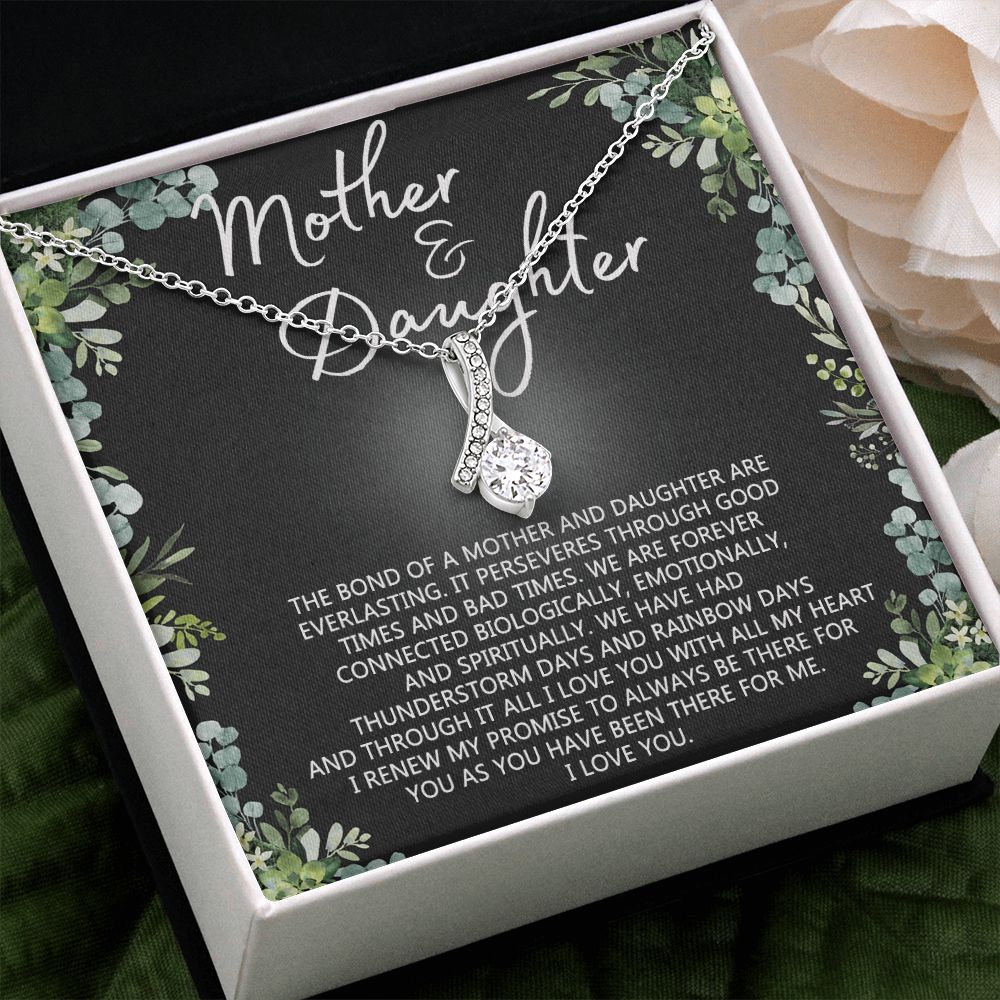 Mother Daughter Necklace Mothers day Necklace Mother Daughter Gift Mother Daughter Jewelry Gift For Daughter From Mom Daughter Mother Birthday Gift Alluring Beauty Necklace