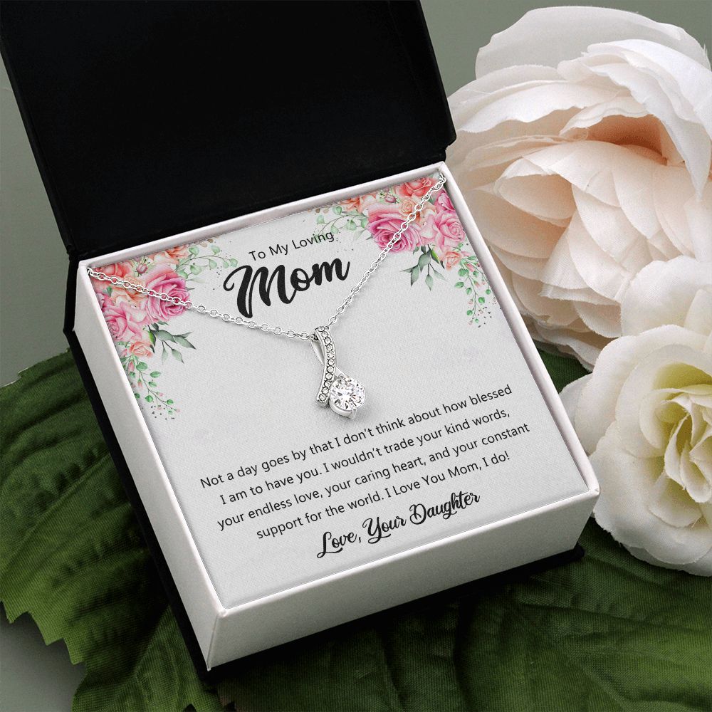 To My Mom Necklace, Gift For Mom, Mother's Day Gift from Daughter, Mom Jewelry Gift for Mothers Day, Birthday Gift for Mother, Moms Gift from Daughter Son, Necklace for Mom Mother 9 Alluring Beauty Necklace