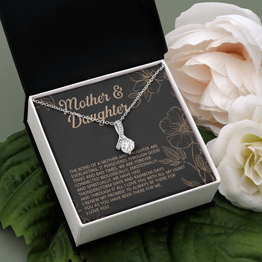 Mother Daughter Necklace Mothers day Necklace Mother Daughter Gift Mother Daughter Jewelry Gift For Daughter From Mom Daughter Mother Alluring Beauty Necklace