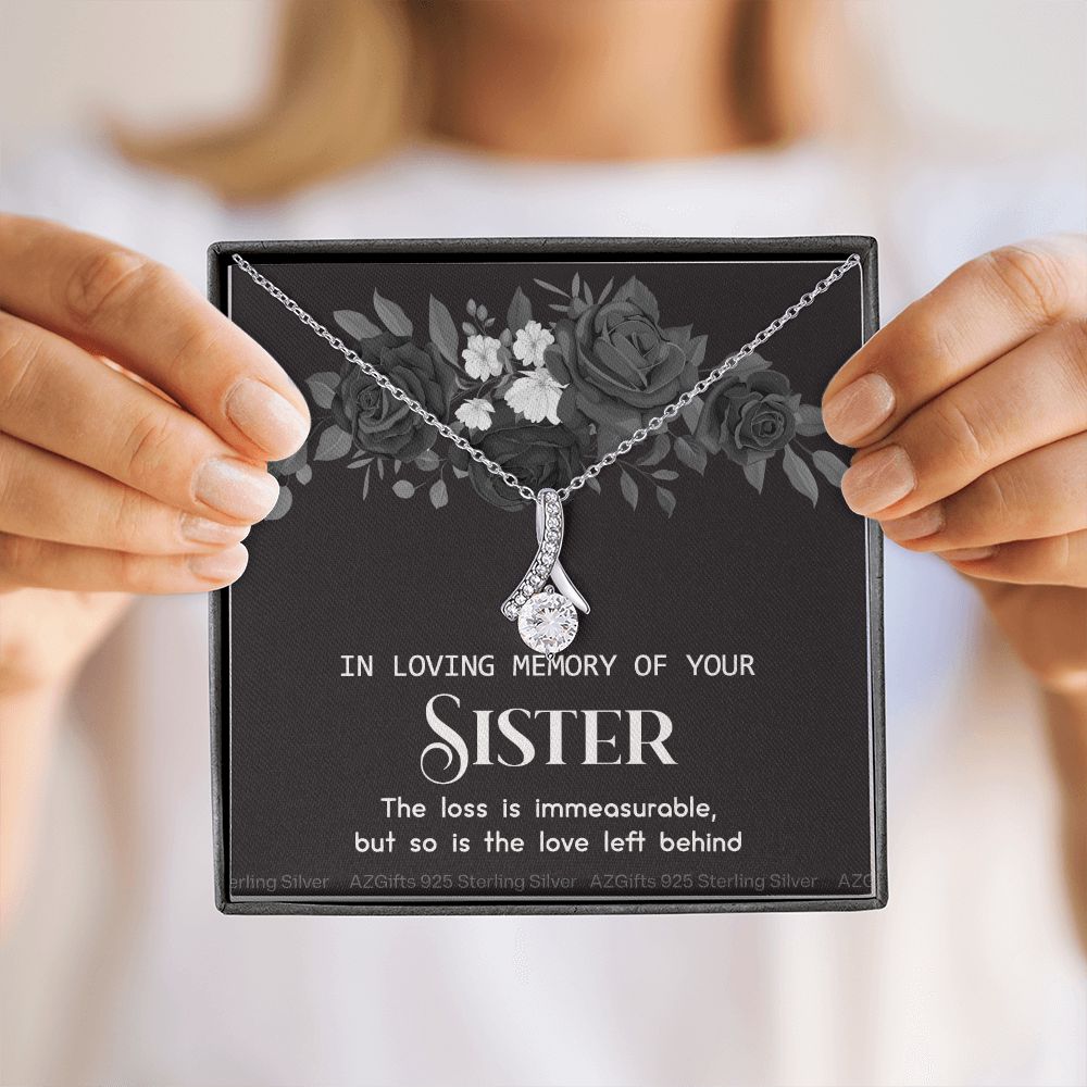 In Memory Of Your Sister, Sympathy Gift Loss Of Sister, Sympathy Gift Box, Loss Of Sister Necklace, Loss Of Sister, Loss Of A Sister Alluring Beauty Necklace