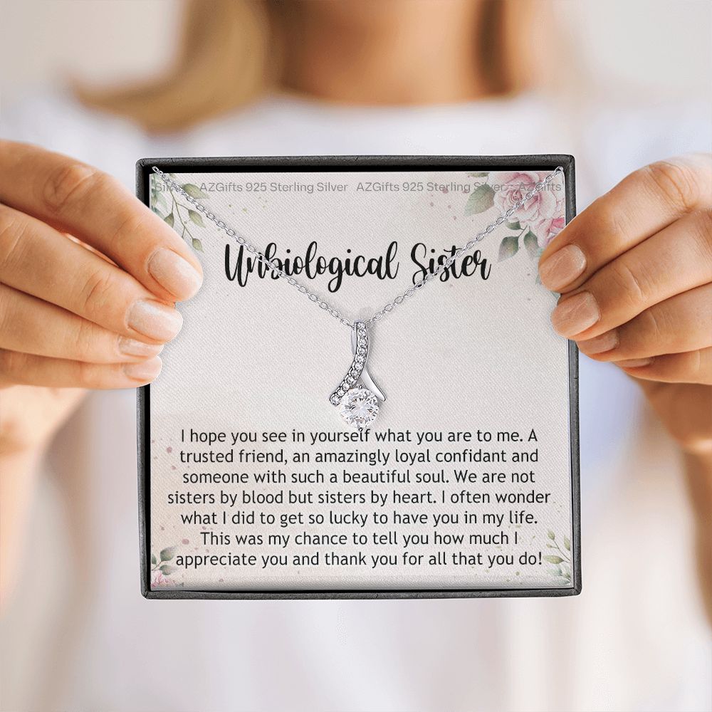 Gifts For Unbiological Sister, Unbiological Sister Gift, Unbiological Sister Gift Birthday, Gift For Best Friends Birthday, Best Friend Gift Alluring Beauty Necklace