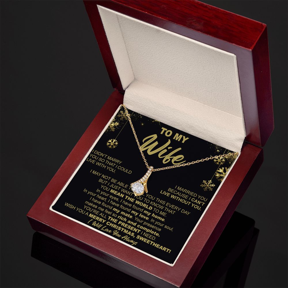 To My Wife Necklace Gifts for Wife Anniversary Birthday Christmas Gifts For Wife 175052393747