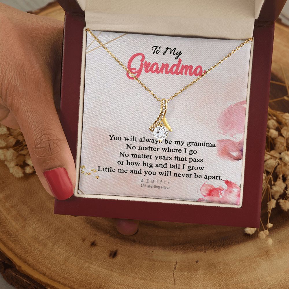 To My Grandma Necklace, Gift for Grandmother Necklace, Mothers Day Gift For Grandma Nana, Grandma Jewelry From Grandchildren GrandKids , Jewelry Box Gift For Grandma Grandmother13 Alluring Beauty Necklace