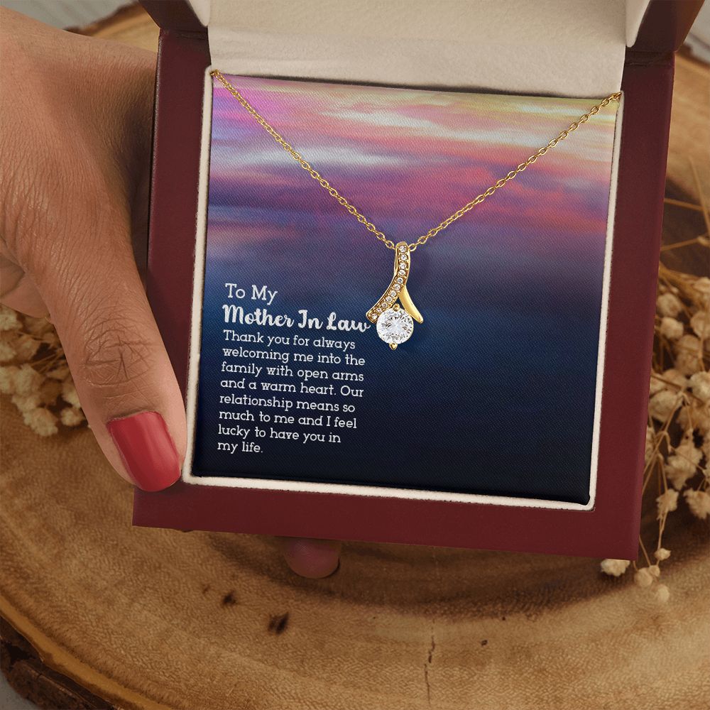 Mother in Law Necklace, Jewelry for Women, Future Mother in Law Gifts from Daughter in Law, Mother of Bride Gifts For Mother in Law, Birthday Gifts For Mother In Law From Daughter In Law13 Alluring Beauty Necklace
