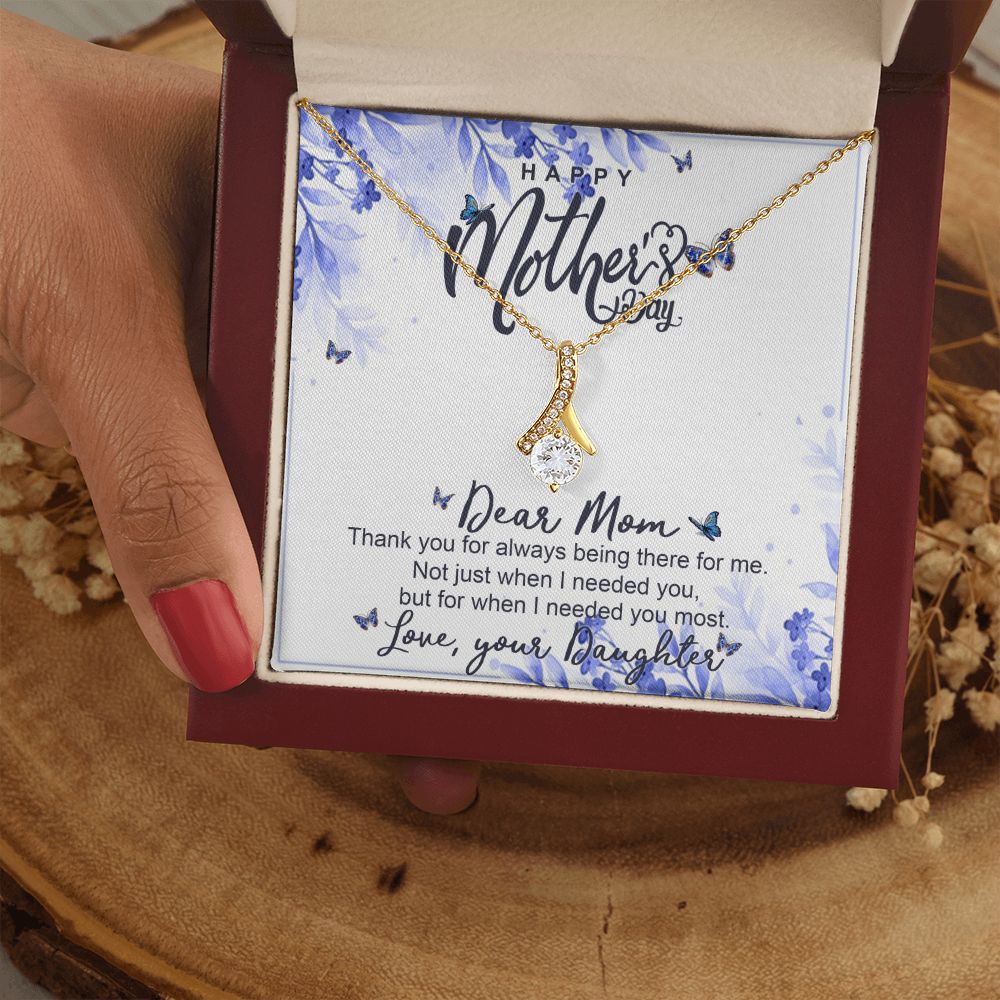 Happy Mother Day, Mothers Day Gifts Necklace, Gifts For Mom From Daughter Or Son Alluring Beauty Necklace