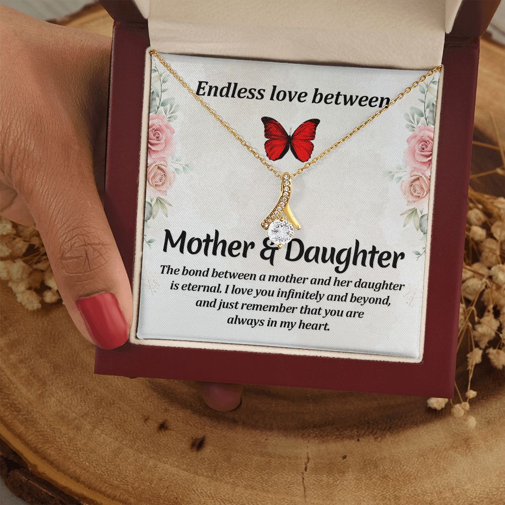 To My Mom Necklace, Gift For Mom, Mother's Day Gift from Daughter, Mom Jewelry Gift for Mothers Day, Birthday Gift for Mother, Moms Gift from Daughter Son, Necklace for Mom Mother 11 Alluring Beauty Necklace