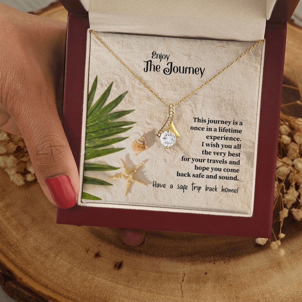 To My Mom Mother Necklace Pendant Gift Enjoy Your Journey By Sanad With Message Card Gift For Mom Alluring Beauty Necklace