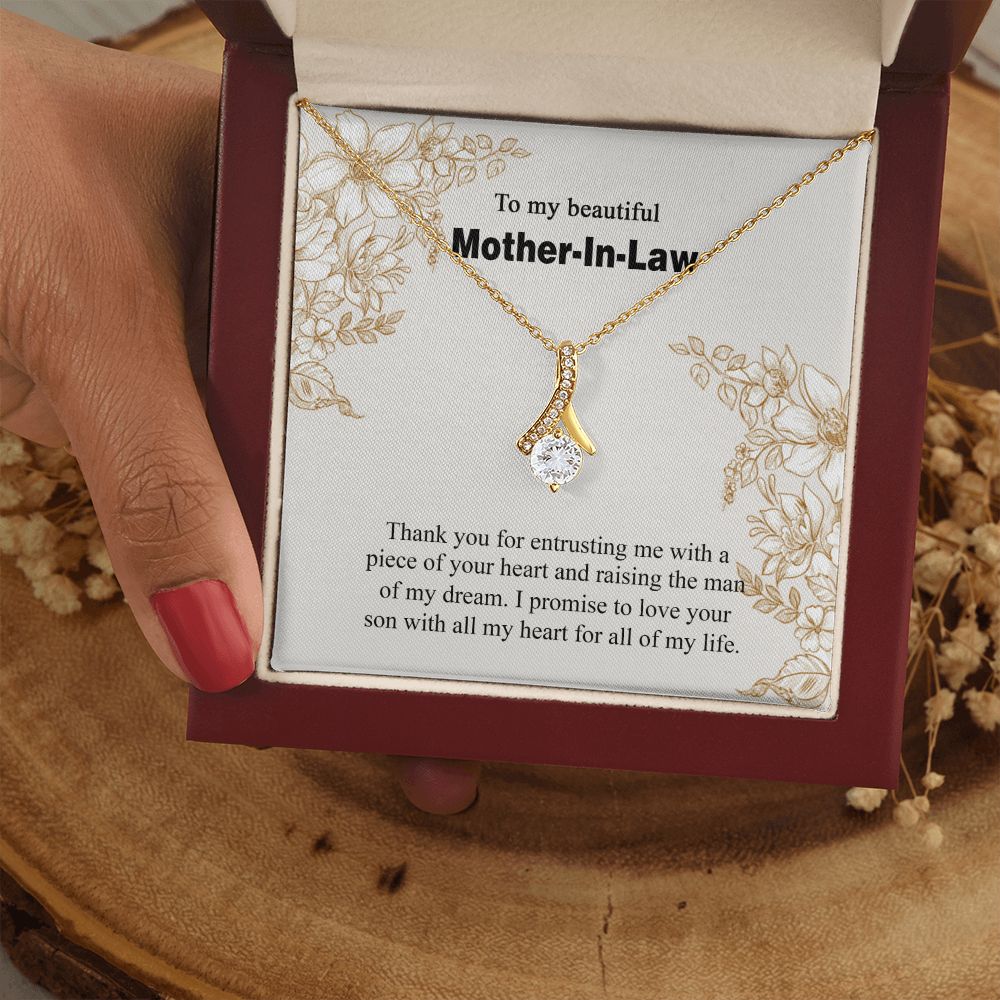 Mother in Law Necklace, Jewelry for Women, Future Mother in Law Gifts from Daughter in Law, Mother of Bride Gifts For Mother in Law, Birthday Gifts For Mother In Law From Daughter In Law14 Alluring Beauty Necklace