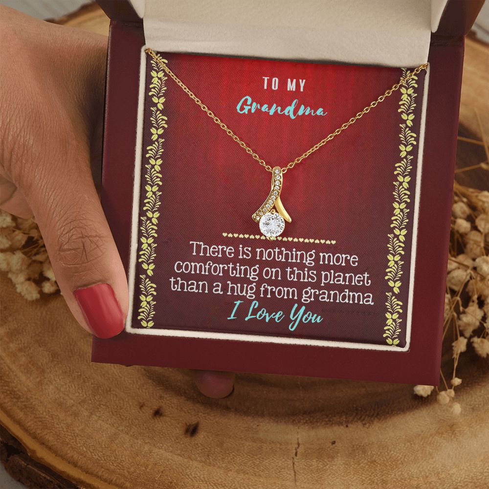 To My Grandma Necklace, Gift for Grandmother Necklace, Mothers Day Gift For Grandma Nana, Grandma Jewelry From Grandchildren GrandKids , Jewelry Box Gift For Grandma Grandmother20 Alluring Beauty Necklace
