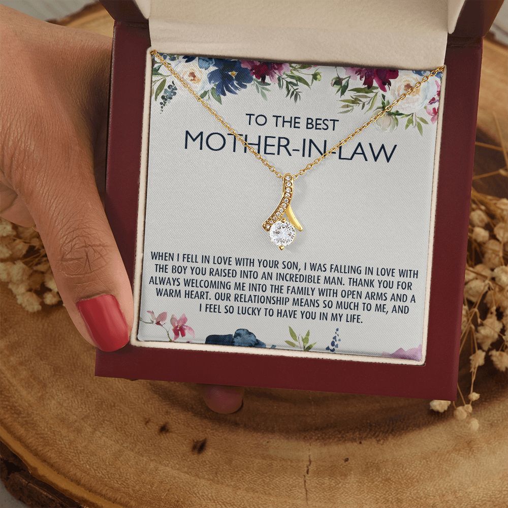 To My Mother-In-Law Gift Mothers Day Gift Necklace Mother-In-Law Gifts Jewelry Alluring Beauty Necklace