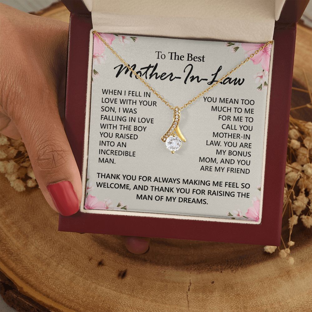 Mother in Law Necklace, Jewelry for Women, Future Mother in Law Gifts from Daughter in Law, Mother of Bride Gifts For Mother in Law, Birthday Gifts For Mother In Law From Daughter In Law12 Alluring Beauty Necklace