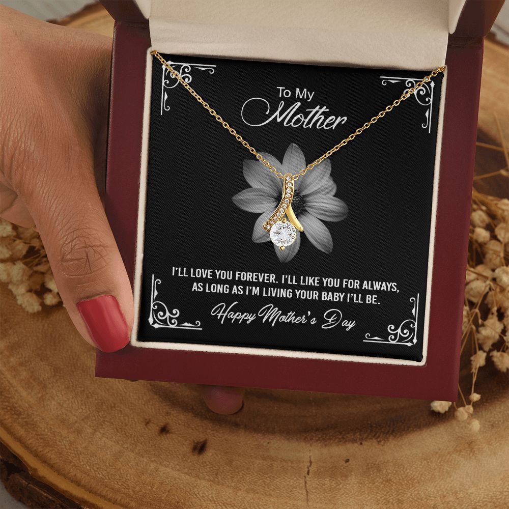 Mom Necklace Gifts for Mom from Daughter to Mom Gifts for Mothers Day from Daughter, To My Mom Necklace from Daughter to Mom Birthday Gifts Necklace with Message Card and Gift Box2247 Alluring Beauty Necklace