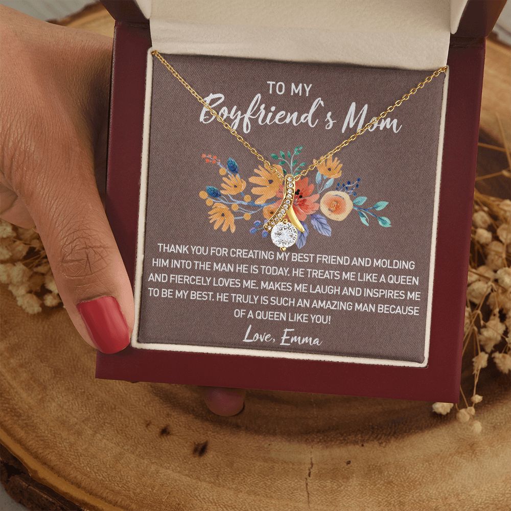 Gift for Boyfriend's Mom, Boyfriend Mom Gift, To My Boyfriends Mom's Gift, Mother's Day Gift for Boyfriends Mom, Boyfriend Mom Alluring Beauty Necklace